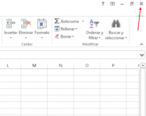 cerrar un libro de excel aprender excel básico