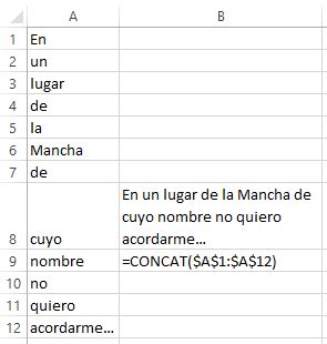 Ejemplo de uso de CONCAT Ejemplo de uso de CONCAT