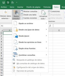 analizar datos excel extracción base de datos